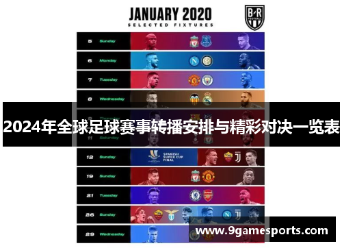2024年全球足球赛事转播安排与精彩对决一览表 2024年全球足球赛事转播安排与精彩对决一览表